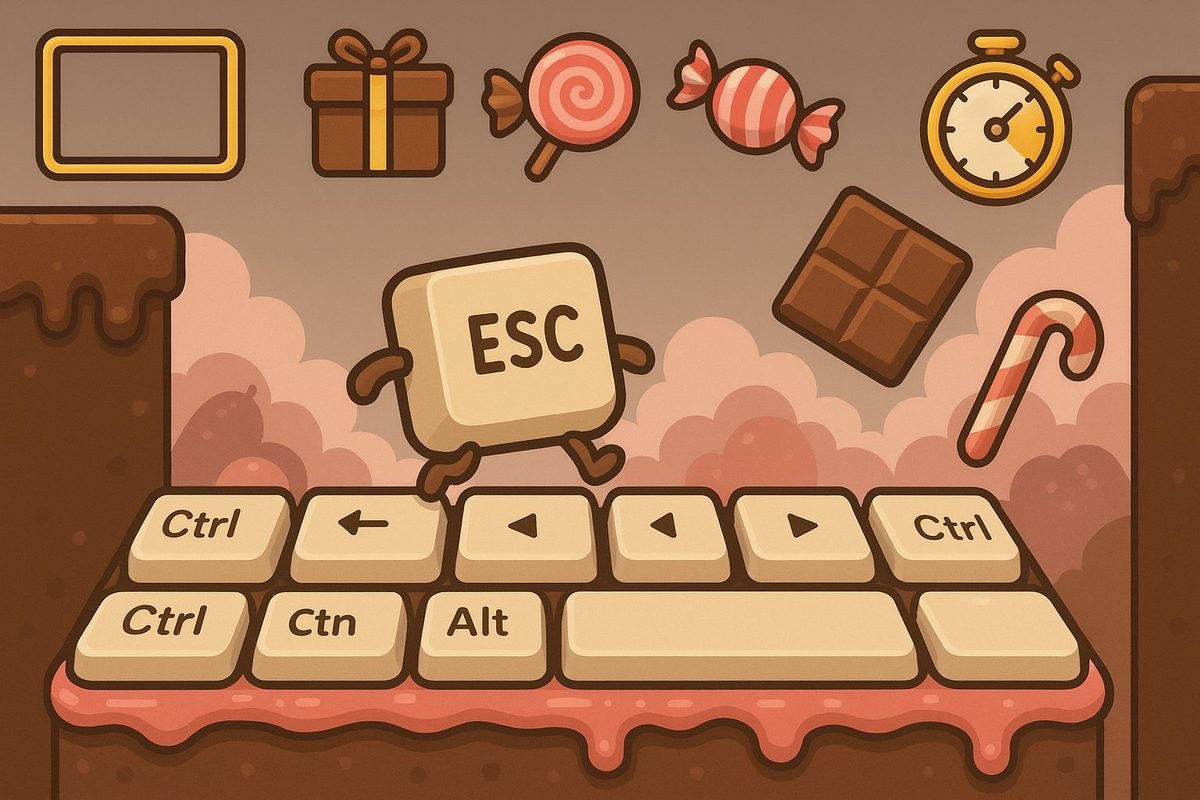 1 Speed Keyboard Escape Candy & Chocolate 일러스트 1
