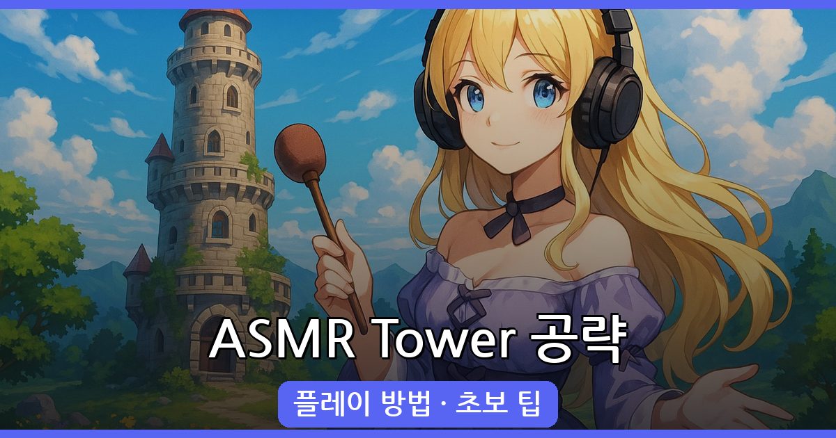 ASMR Tower 완벽 공략 가이드 (플레이 방법·초보 팁) 2026