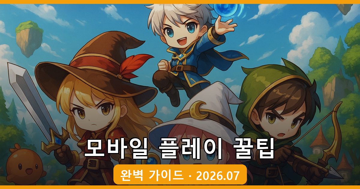 메이플스토리 월드 모바일 완벽 가이드: 조작 팁부터 플레이 방법까지
