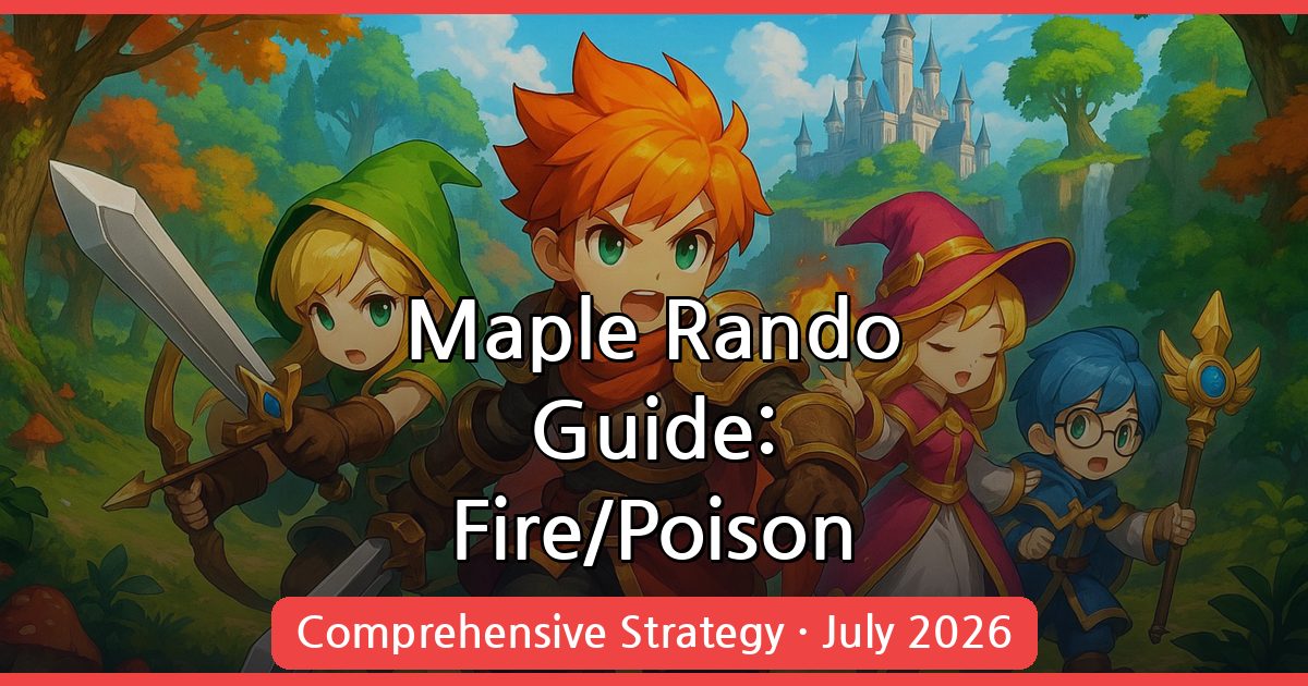 Mastering the Maple Rando Fire/Poison Wizard: A Comprehensive Guide for July 2026
