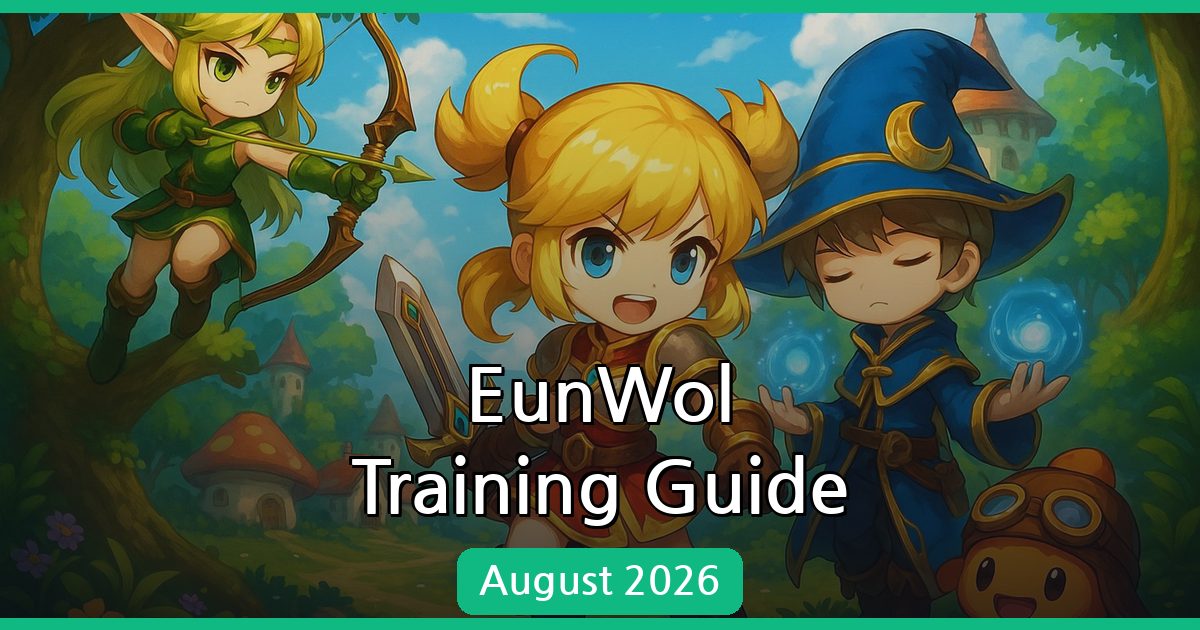 MapleStory EunWol Training Guide: Skills, Hunting Grounds, Gear (August 2026)