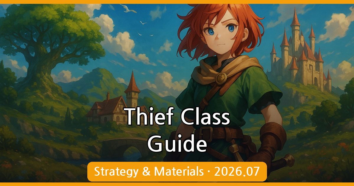 Wind of Nostalgia Classic: Thief Skills and Materials Guide (July 2026)