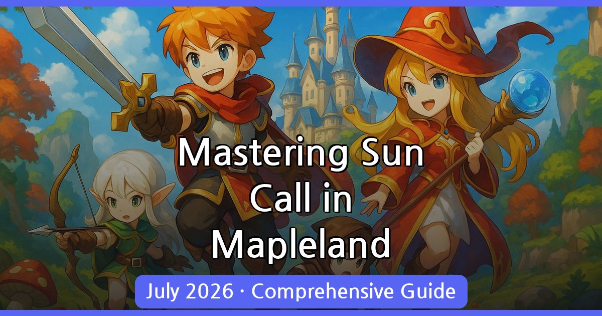 Mastering the Sun Call in Mapleland: Comprehensive Guide for July 2026