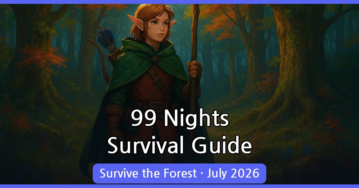 99 Nights in the Forest Guide: Survival Tips and Strategies (July 2026)
