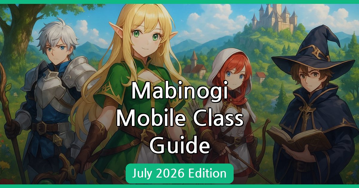 Comprehensive Beginner's Class Guide for Mabinogi Mobile (July 2026)