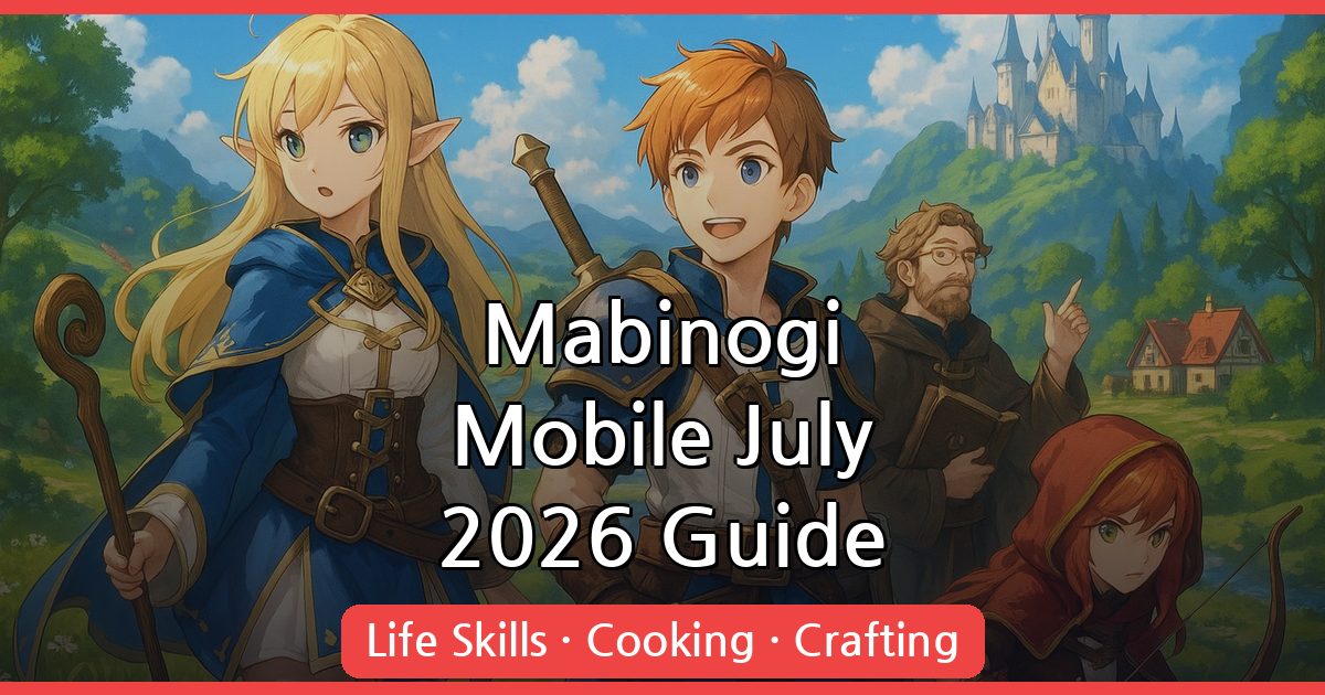 Mastering Life Skills in Mabinogi Mobile: July 2026 Guide