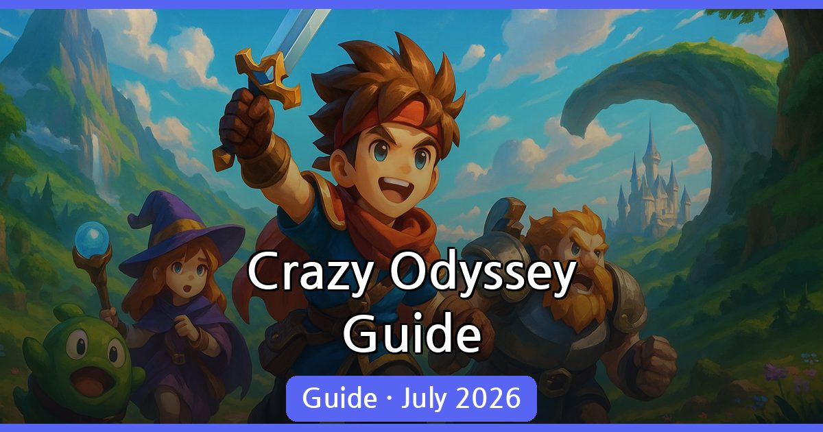 Crazy Odyssey: A New Journey Guide – July 2026