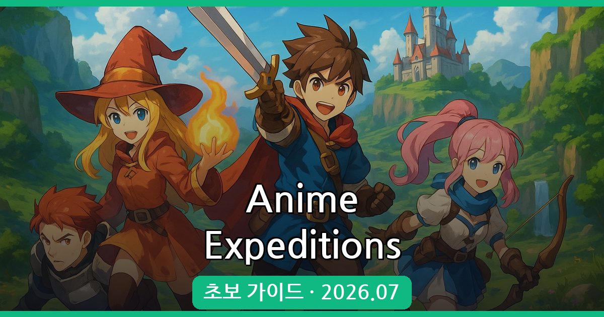 Anime Expeditions 완벽 공략 가이드 (2026년 7월 최신)