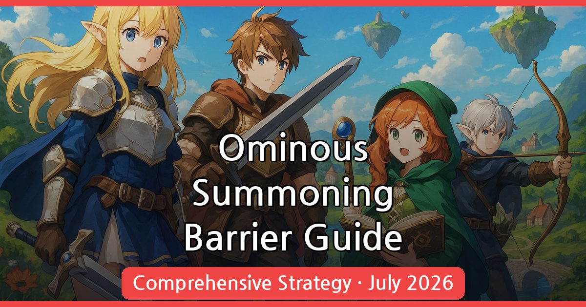 Mastering the Ominous Summoning Barrier in Mabinogi Mobile – July 2026