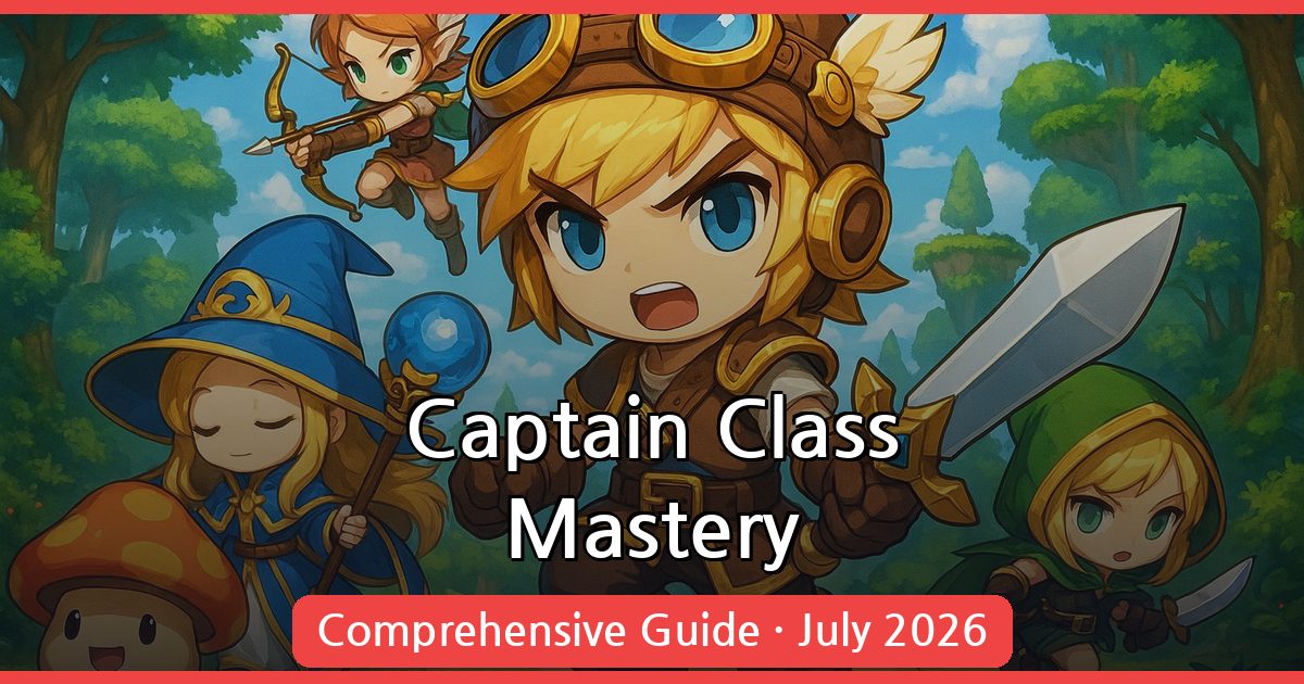 Mastering the Captain Class in MapleStory: July 2026 Guide