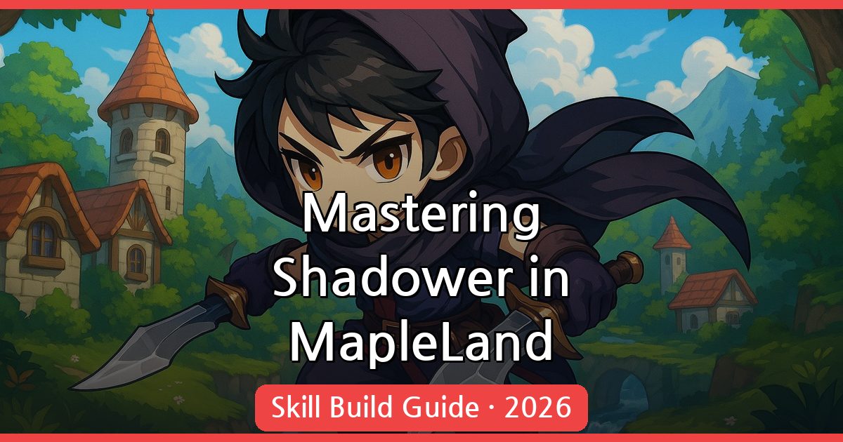 Mastering the Shadower in MapleLand: Comprehensive Skill Build Guide for 2026