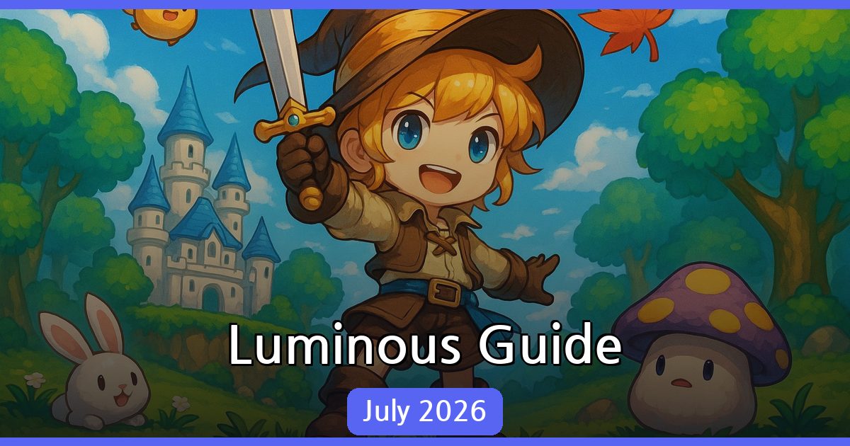Comprehensive Luminous Guide for MapleStory: July 2026