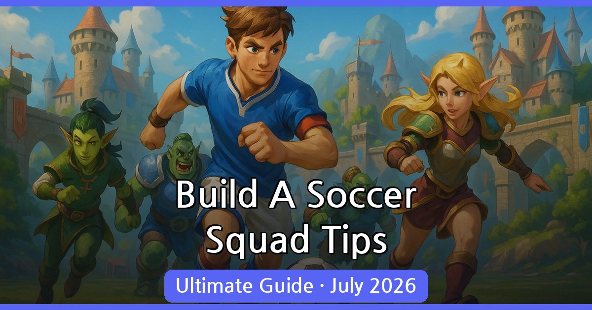 Mastering Build A Soccer Squad: July 2026 Guide