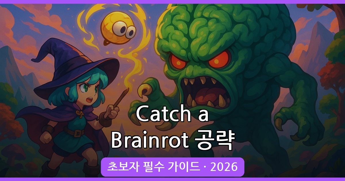 Catch a Brainrot 공략 가이드 총정리 (2026년 최신)