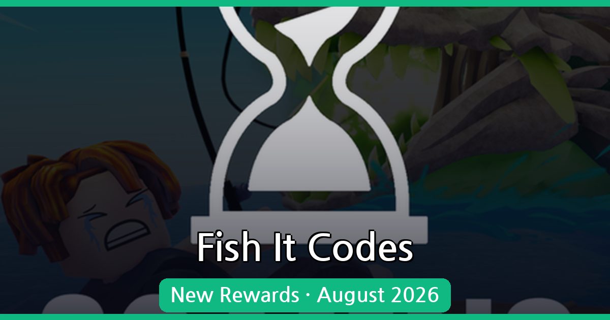 Roblox Fish It Codes - August 2026