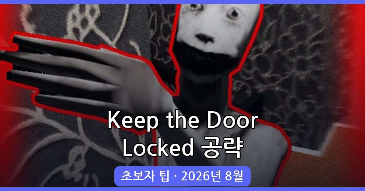 Keep the Door Locked 공략 가이드: 2026년 8월 최신 초보자 팁과 전략