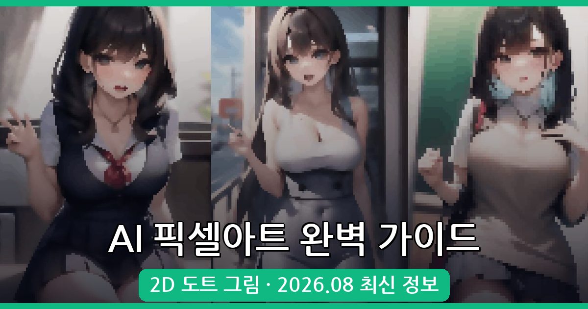 2026년 8월 최신 AI 픽셀아트 사이트 완벽 가이드: 2D 도트 그림 만들기 총정리