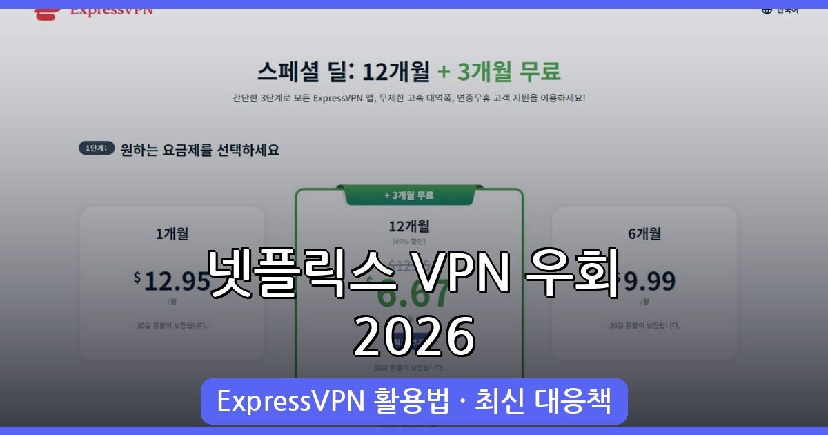2026년 9월 완벽 정리! 넷플릭스 VPN 우회 방법과 지역 변경 가이드