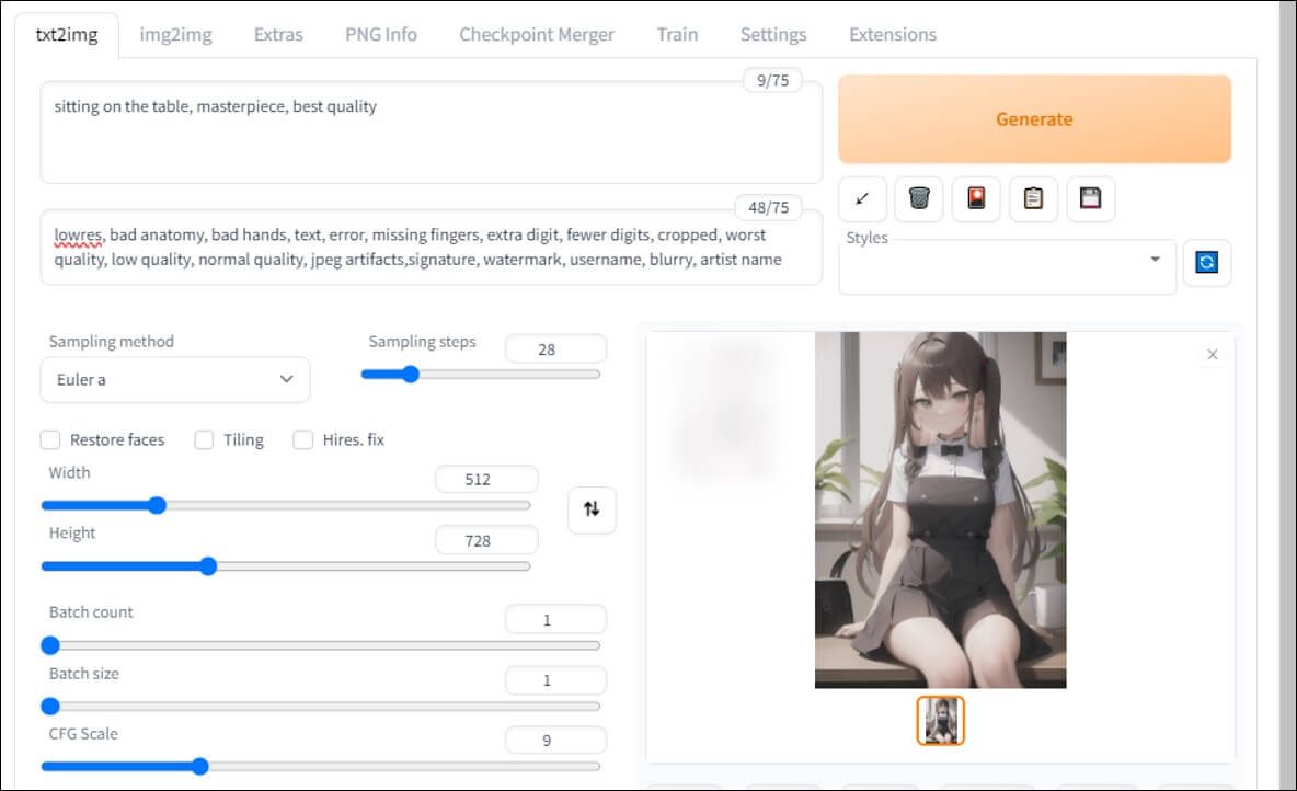Stable Diffusion WebUI 게임 스크린샷 1