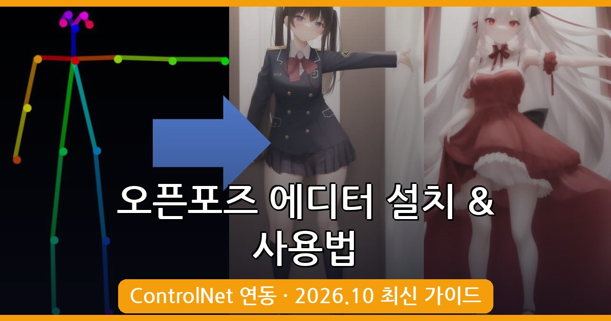 2026년 10월 최신 오픈포즈 에디터 설치 및 AI 그림 포즈 지정 완벽 가이드