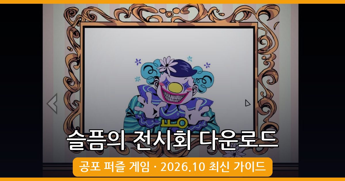 슬픔의 전시회 다운로드 및 PC 버전 완벽 가이드 2026년 10월 최신